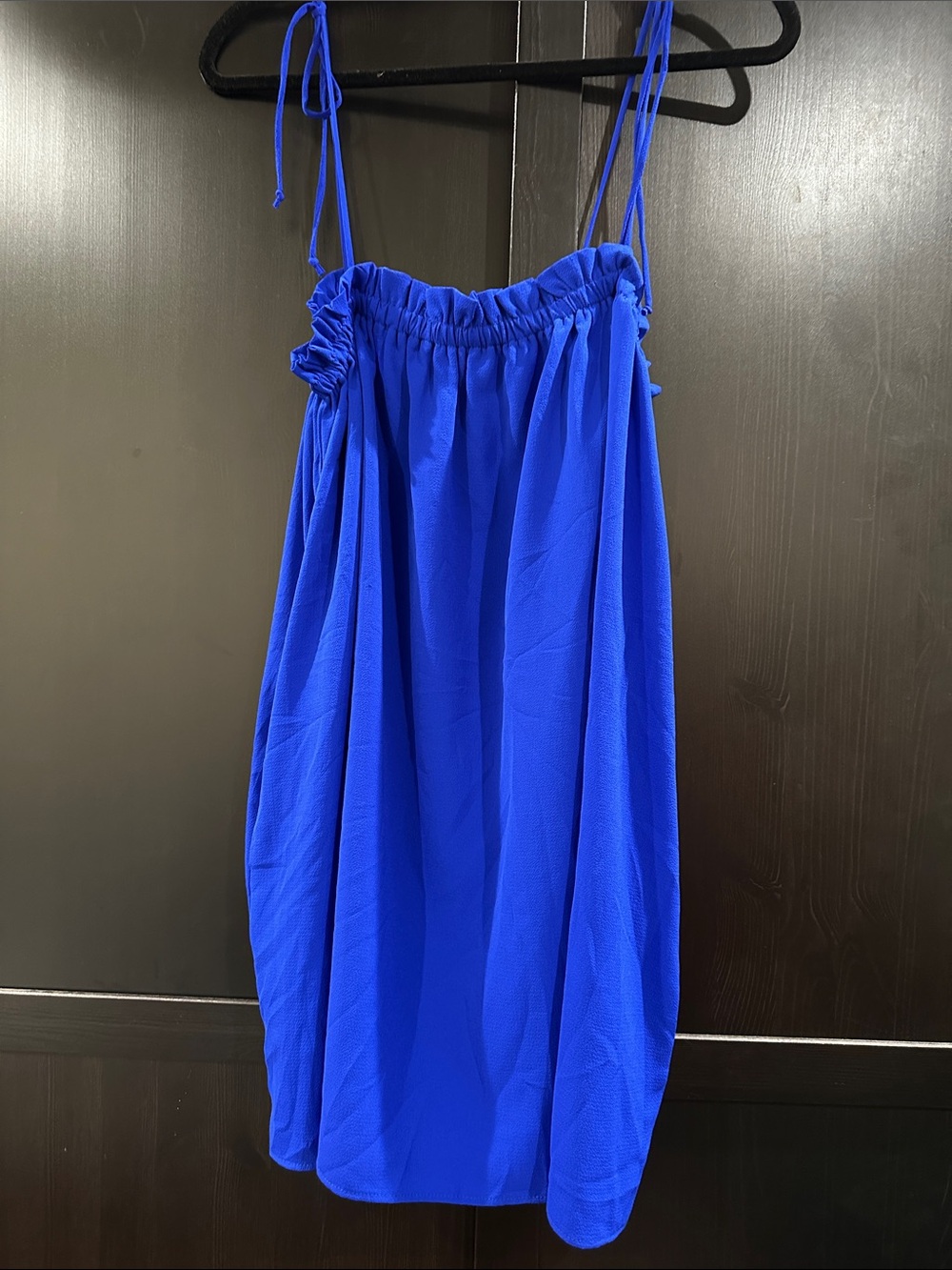 Show Me Your MuMu Cobalt Blue Tie-Strap Mini Sundress